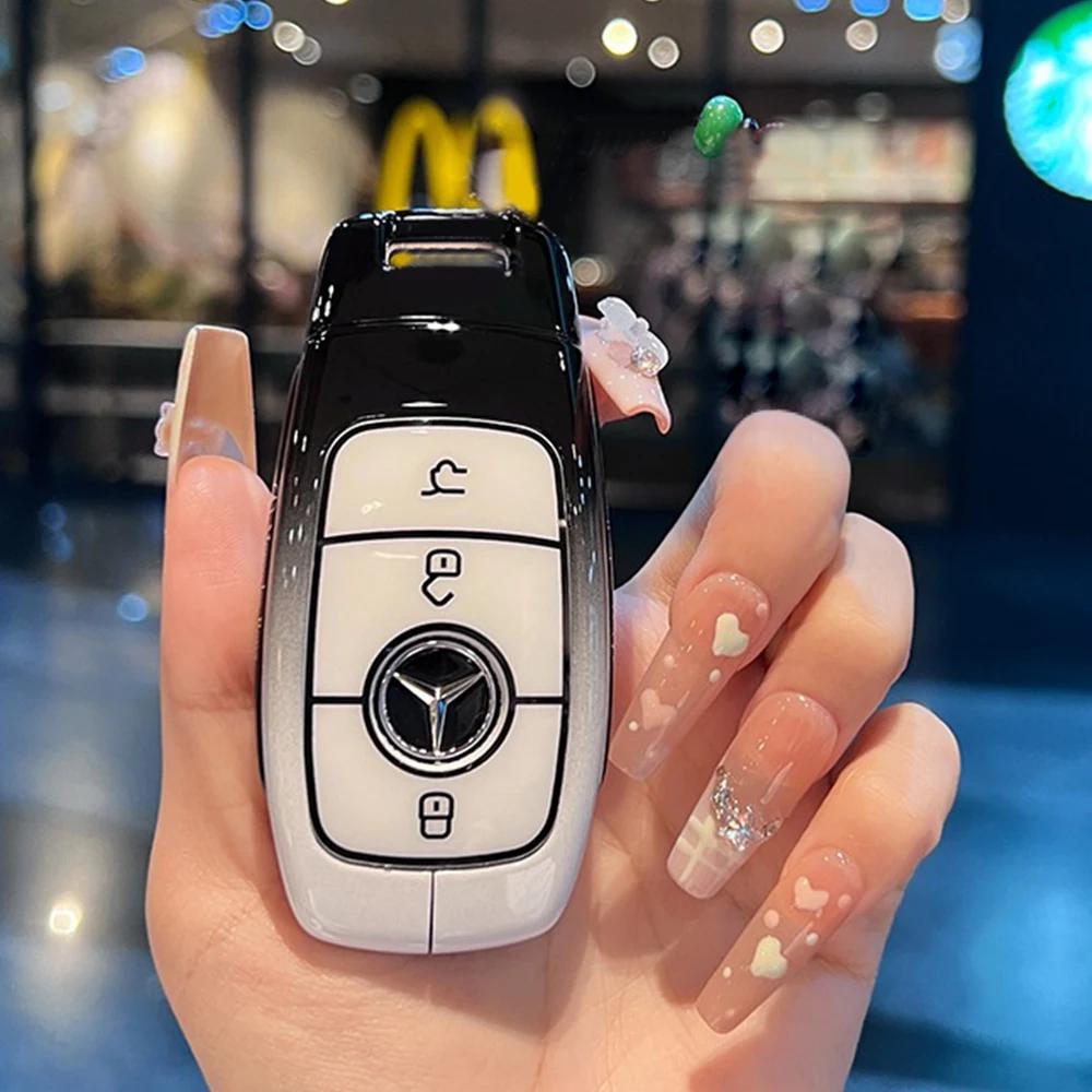 2025 Hot For Mercedes Benz Alloy Car Smart Key Case Cover Shell for Mercedes Benz A B C E GL S GLA GLK CLS Class AMG W204 W205 W