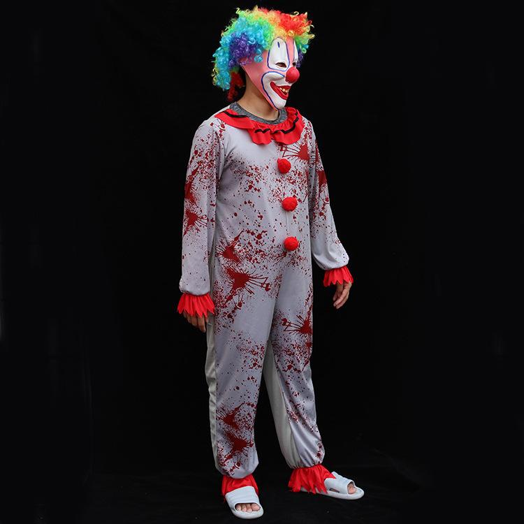 Halloween Clown Costume Christmas April Fools Costume Party Magic Show Costume