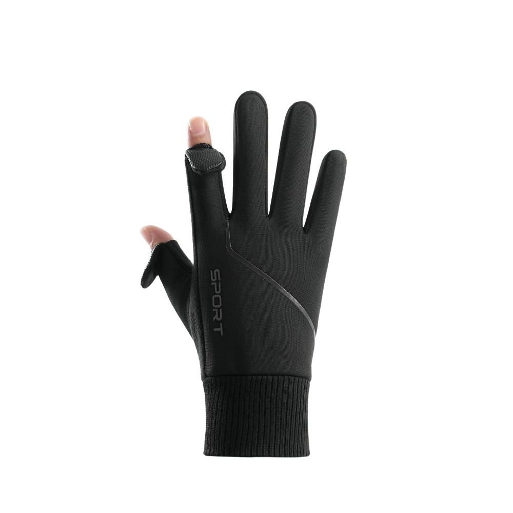 Keep Warm Cycling Gloves Windproof Full Finger Mittens Elastic Winter Warm Gloves  Autumn