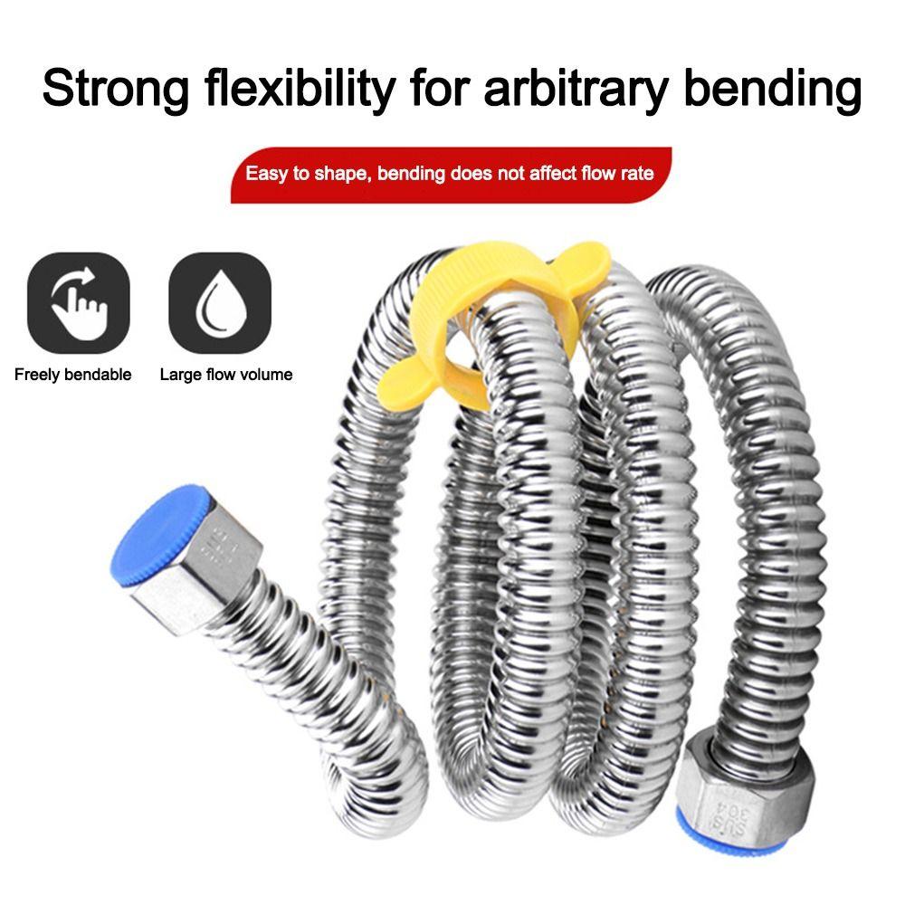 Corrugated Plumbing Hose with Wrench Bathroom Heater Connector Bathroom Heater