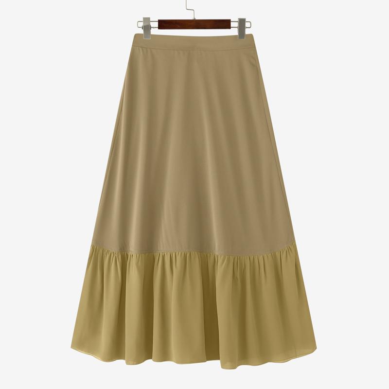 

ZANZEA Womens Summer Casual Patchwork Loose A-line Skirts 5XL