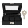 Black Watch Box Carbon Fiber Watch Display Elegant Watch Organizer  Jewelry Display