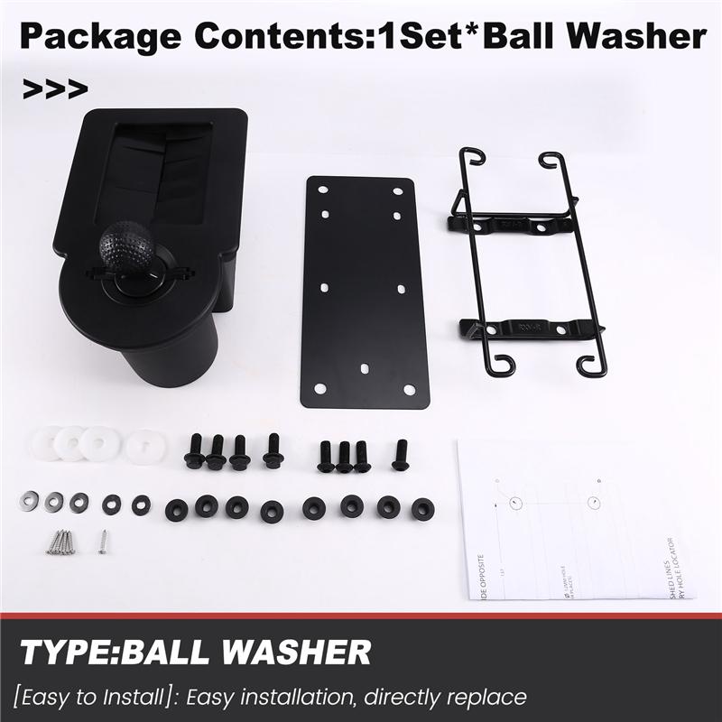 NEW-Ball Washer Replacement Kit Right Side For Club Car For RXV Golf Buggy Cart(603836& 603093& 604384& 603712)