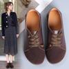 Women's Flats Loafers Leather Driving Shoes Moccasins Comfort Casual Nurse Shoes for Mother Plus Size