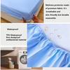 1pc Waterproof Mattress Protector Breathable Mattress Cover Anti-mite Anti-bacterial Fitted Bed Sheet (No Pillowcase)