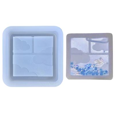 Resin Shaker Mold  Quicksand Casting Epoxy Silicone Mold Resin Epoxy Jewelry Molds for Pendant Decoration Crafts