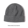 Women's Pure Cashmere Cable Knit Beanie - Warm, Windproof with Ear Protection for Autumn/Winter