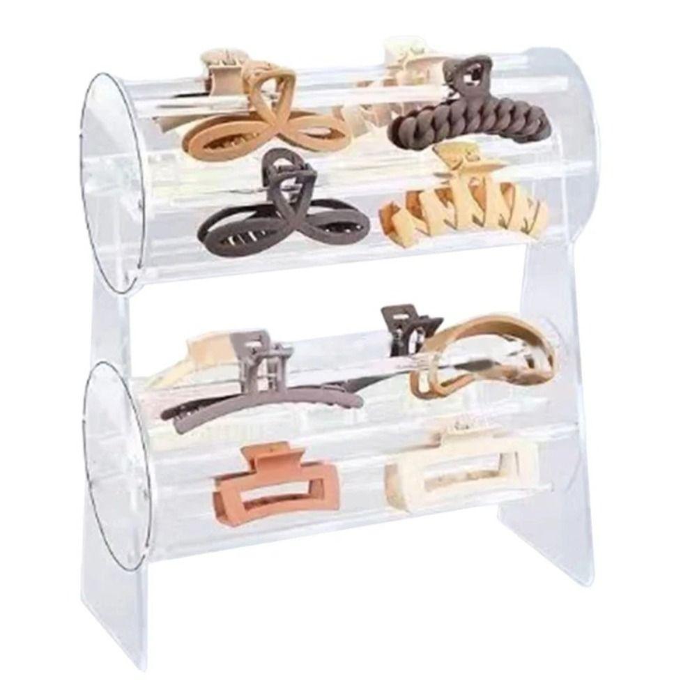 1/2 Layers Hairband Display Stand 360 Rotation Hair Hoop Holder Shelf  Bracelets