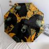 Flower Cats and Dogs  pattern, automatic folding umbrella, portable and foldable design, 8 ribs, a Christmas or birthday gift.