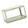 Organizzatore per Figure Desktop Bambole Vetrina Acrilica Alta Trasparenza Sigillata Antipolvere Vetrina Verde Chiaro