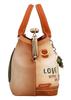 Sac à main - ANEKKE - Kiss Short Handle Bag "Peace & Love" - Multicolore - Synthétique (PU) - Bandoulière amovible