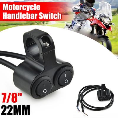 Çift Işık Anahtarı Motosiklet Gidon Alüminyum Alaşım Çoklu Koruma