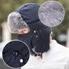 Winter Trapper Hat with Mask - Russian Ushanka Aviator Ski Hat, Earflaps for Men & Women, Warm Outdoor Trooper Hat