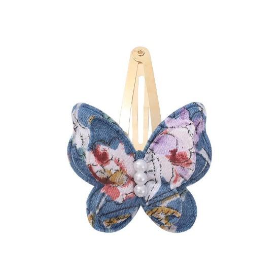 

40 стильных заколок для волос в виде бабочек, заколка для волос из сплава с принтом, заколка для волос с бантом в виде жемчуга, детские челки, корейские аксессуары своими руками