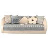 Bohemian Geometric Pattern Sofa Towel Anti Slip Wear-resistant Sofa Cushion Pillowcase  Dustproof Cotton and Linen Settee Cover