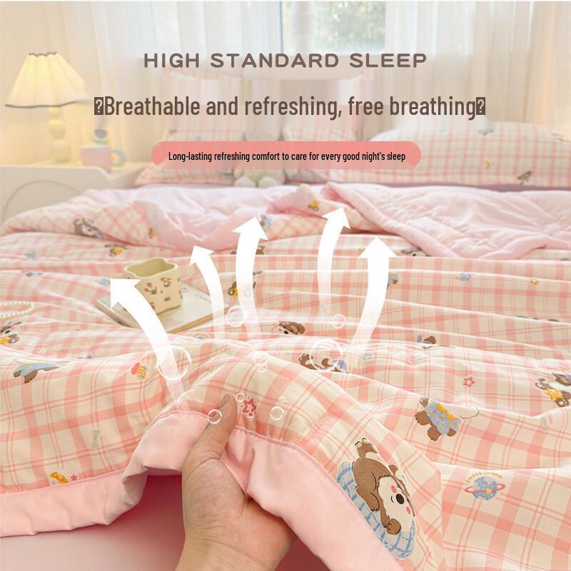 Yuanzhiwei Lingxiang Plaid Dog Summer Quilt