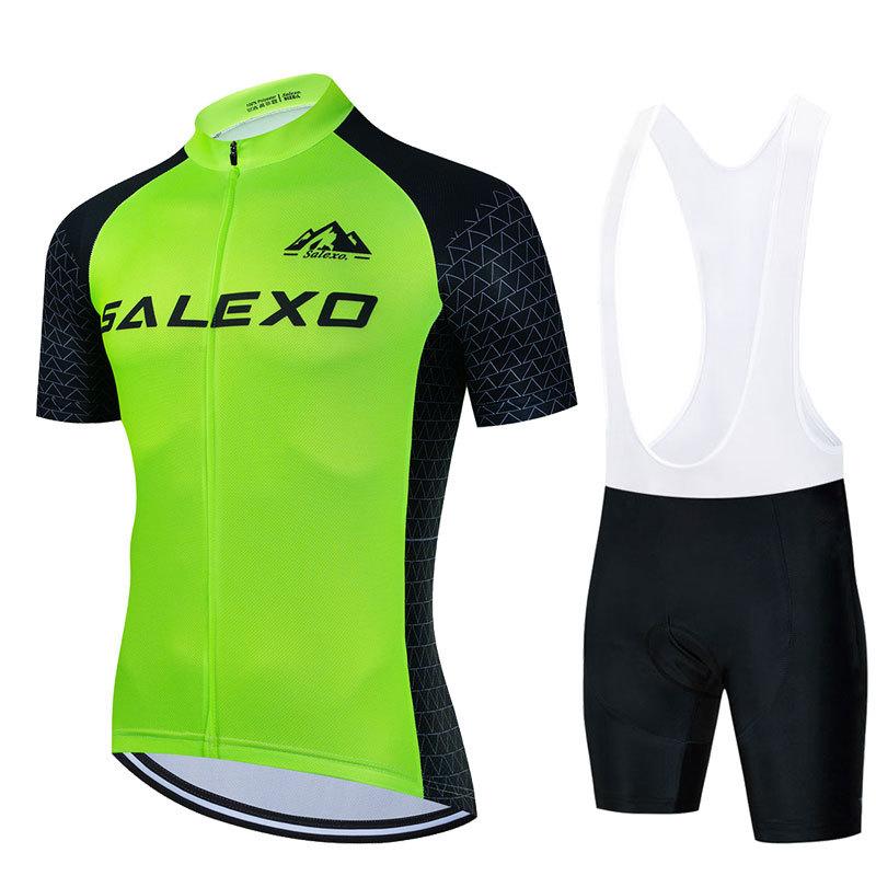 2026 Summer Sweat-absorbing Cycling Suit Men's Suit Bicycle Short-sleeved Breathable Quick-drying Mountain Bike Equipment