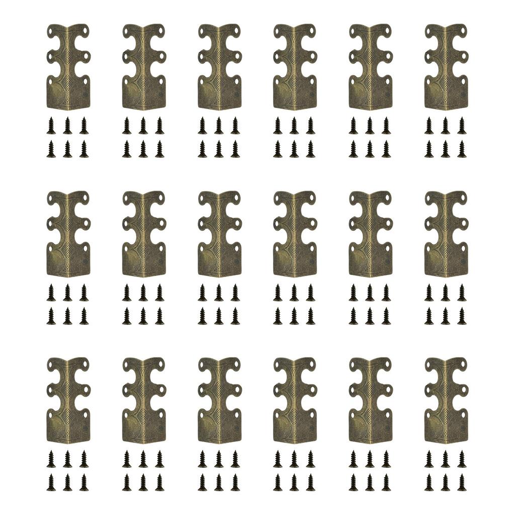 Pro stylovou ochranu soklových lišt s vintage kovovými rohovými chrániči 6 ks