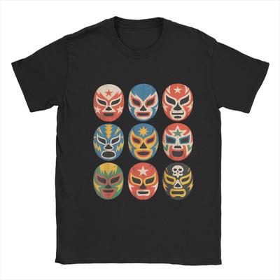 Lucha Libre Worstelen Maskers Grappig Mexicaans Worstelaar Fan T-shirt Zomer Streetwear T-shirt Voor Mannen Korte Mouw Print Kleding