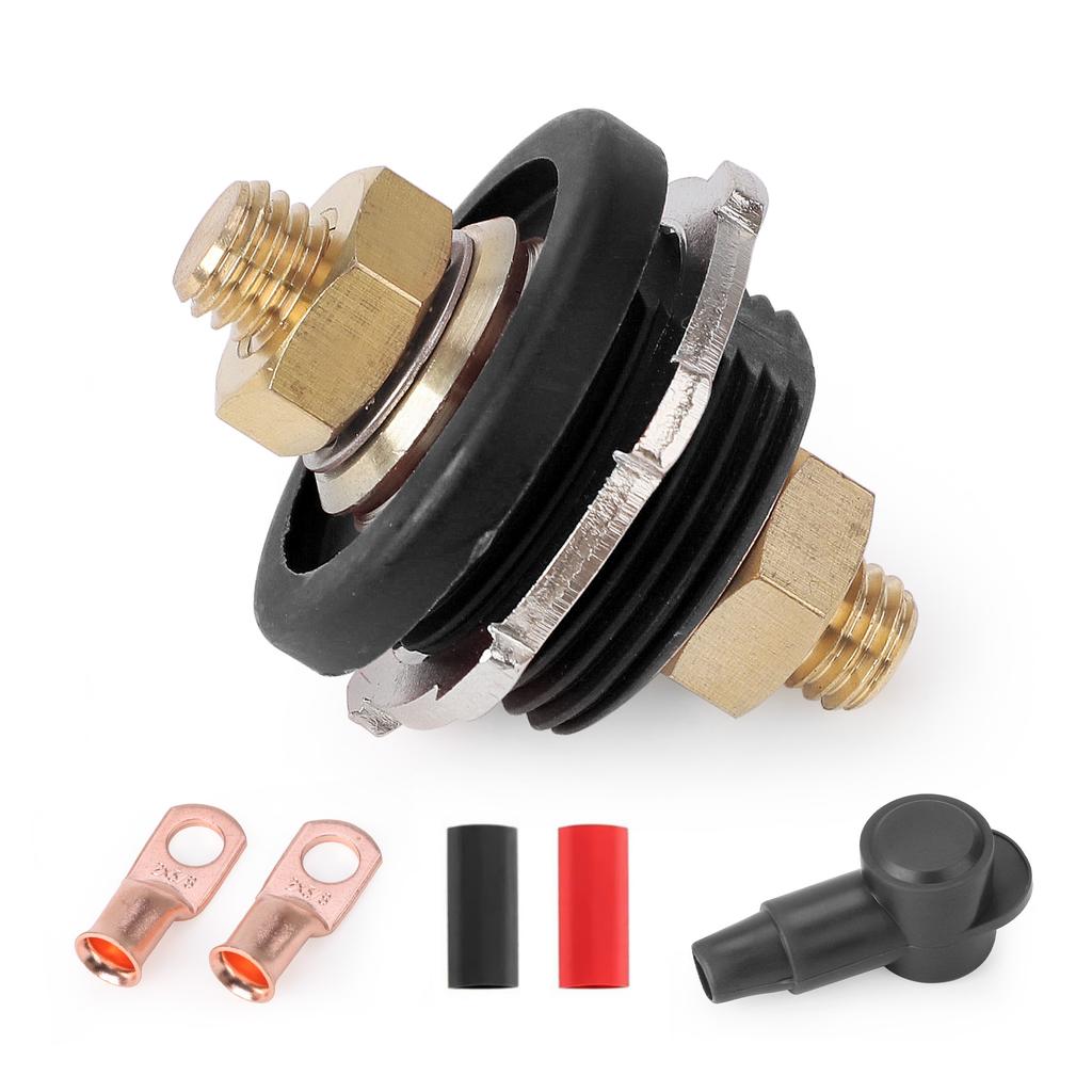 3/8 Gewinde Fernbatterie Stromverteiler 300A 24V Polklemmen-Set Verbinder Schwerlast für Auto Camping Wohnmobil LKW Boot Stromkreis Werkzeug