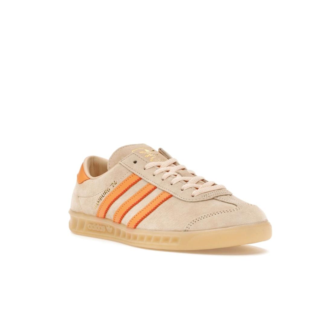 Adidas Hamburg 24 Crystal Sand Hazy Orange Unisex Sneakers Cream Collegiate-Orange IG2109