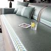 Sofa Cushion Summer Rattan Mat Mat Seat Cushion Wormwood Ice Silk Non-Slip Leather Sofa Cover Cover Summer Ice Cushion