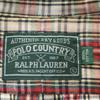 POLO COUNTRY 80s 90s Old Check Long Sleeve Button Down Shirt Ralph Lauren Men's Used