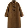 Inman Women's Alpaca Silk Blend Double-faced Toggle Coat