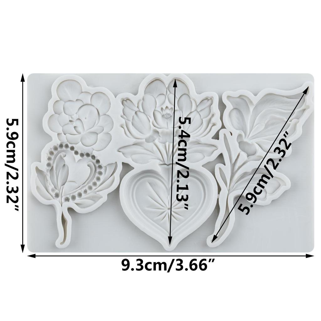 Bird Sunflower Silicone Mold Leaf Flower Vase Snail Fondant Molds Cake Decorating Tools Cupcake Topper Candy Resin Clay Chocolate Gumpaste Mold