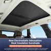 Car Sunroof Insulation Roof Visor For Volkswagen VW Tiguan 5N 2010~2017 16 Anti-UV Electrostatic Adsorption Sky Curtain Sunshade