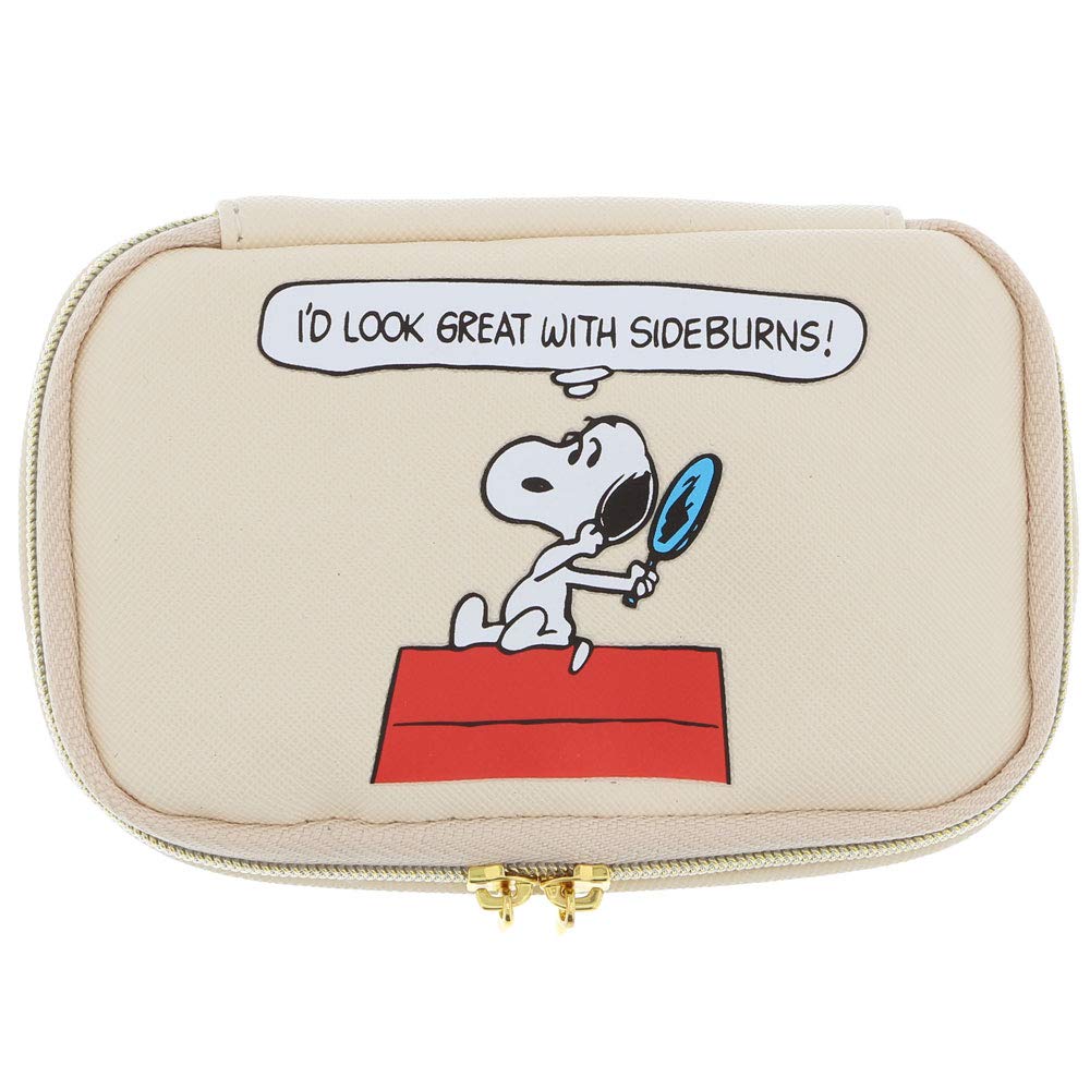 Sunstar Stationery Snoopy Pouch New Life Collection White S2279096 Multi-Cosmetic