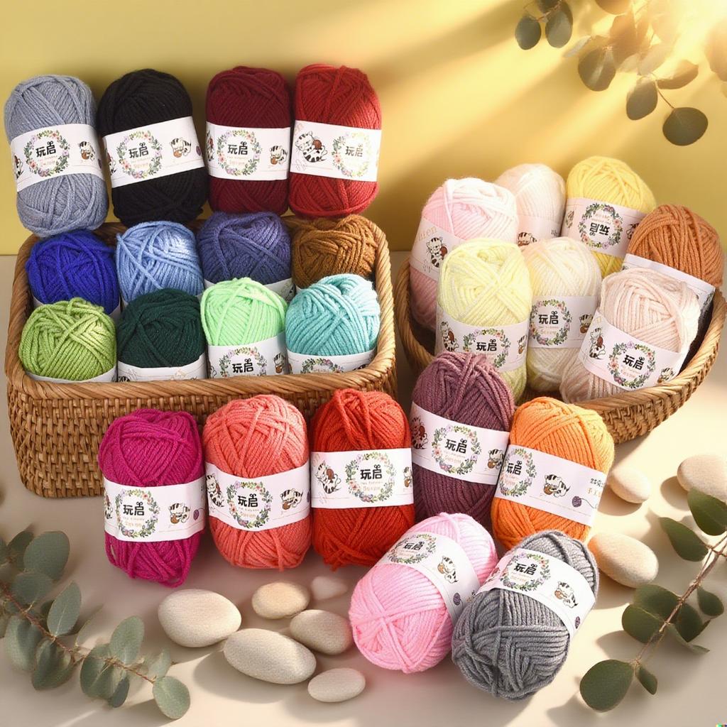 25g Milk Cotton Yarn Crochet Knitting Wool Needlework Dyed Lanas for Crochet Crafts Sweater Hat Dolls Scarf DIY Knitting Line