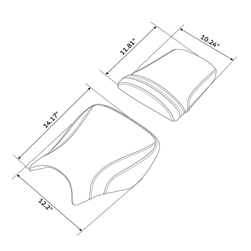 Motorcycle Driver Passenger Seats For Honda CBR1000RR CBR 1000RR 2004-2007