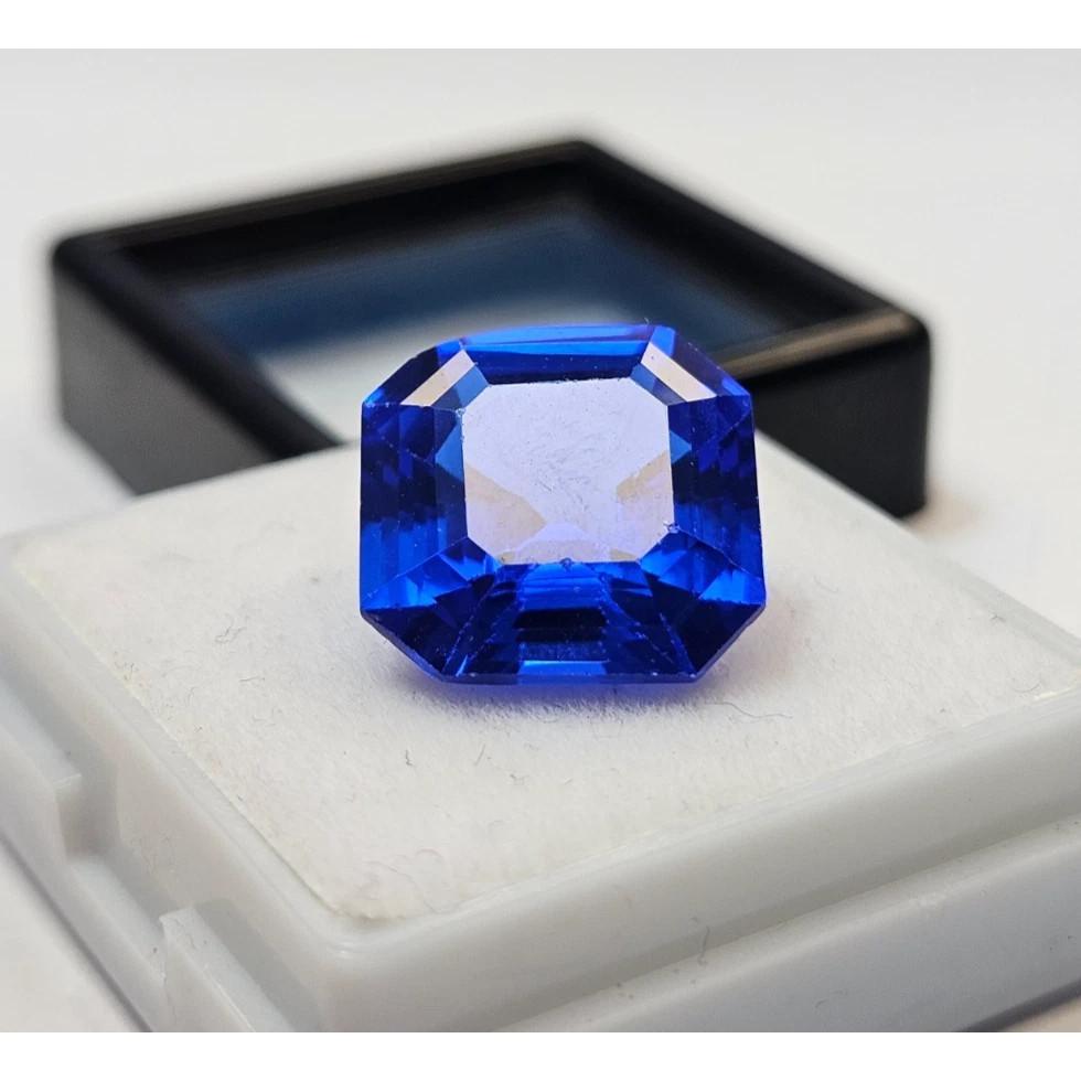 Natural Blue Sapphire 10 Ct Asscher Cut Certified Beautiful Loose Gemstone