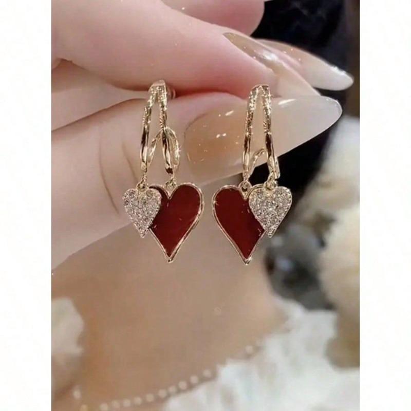 1 Pair Sparkling Micro-Inlaid Zirconia Octagonal Star Earrings, Versatile And Fashionable, Charming For Women Valentine's Day Accessories