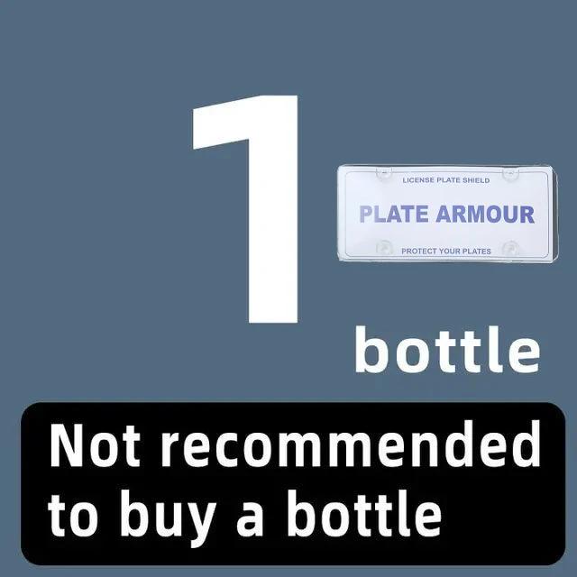 YC19 Transparent Plastic License Plate Frame, Customizable, Universal 4-hole License Plate Frame