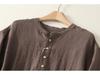 Retro Silver Buckle Zen Style White Linen Sun Protection Jacket