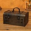Wooden Organizer Retro Decorative Supplies Wood Vintage Pirate Treasure Chest for Photography