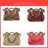 Shell Shape Canvas Shoulder Bag With Zipper Pockets For Casual Women