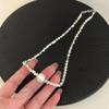 Sweet Irregular Minimalist Temperament Pearl Neck Chain Tassel Choker Necklaces For Women Anniversary Trendy Jewelry Gift