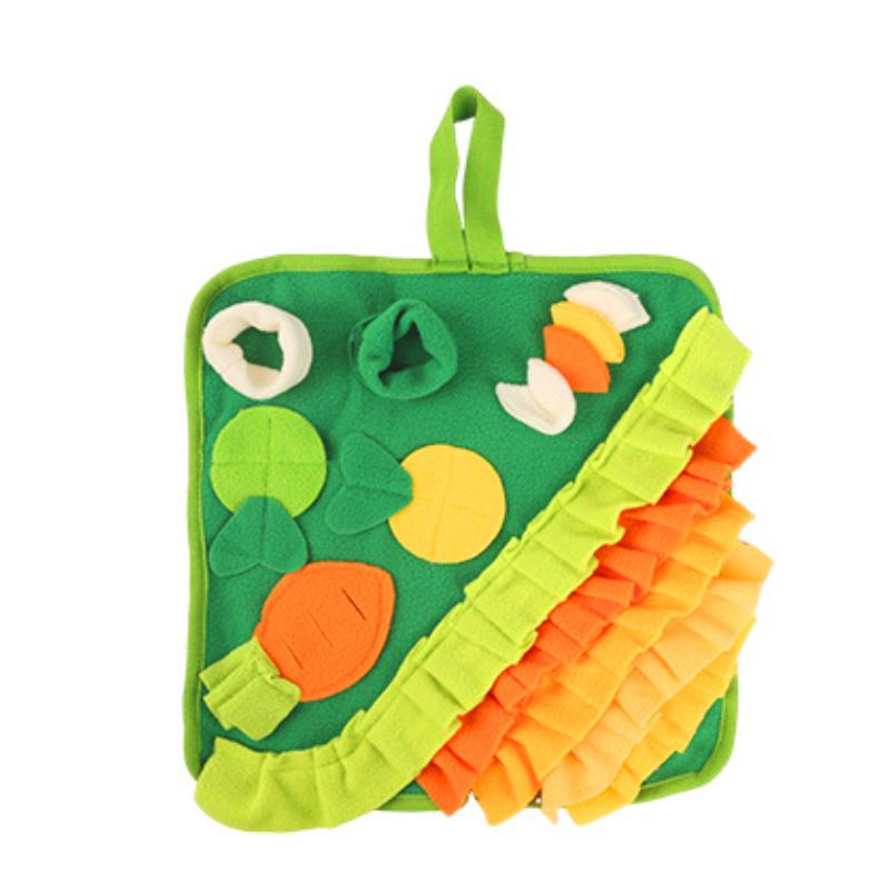 Kaninchen Futtermatte Schnüffelmatte für Kleintiere Kaninchen Spielzeug 35x35cm Haustiere Interaktive Futtermatte Leckerli Spender