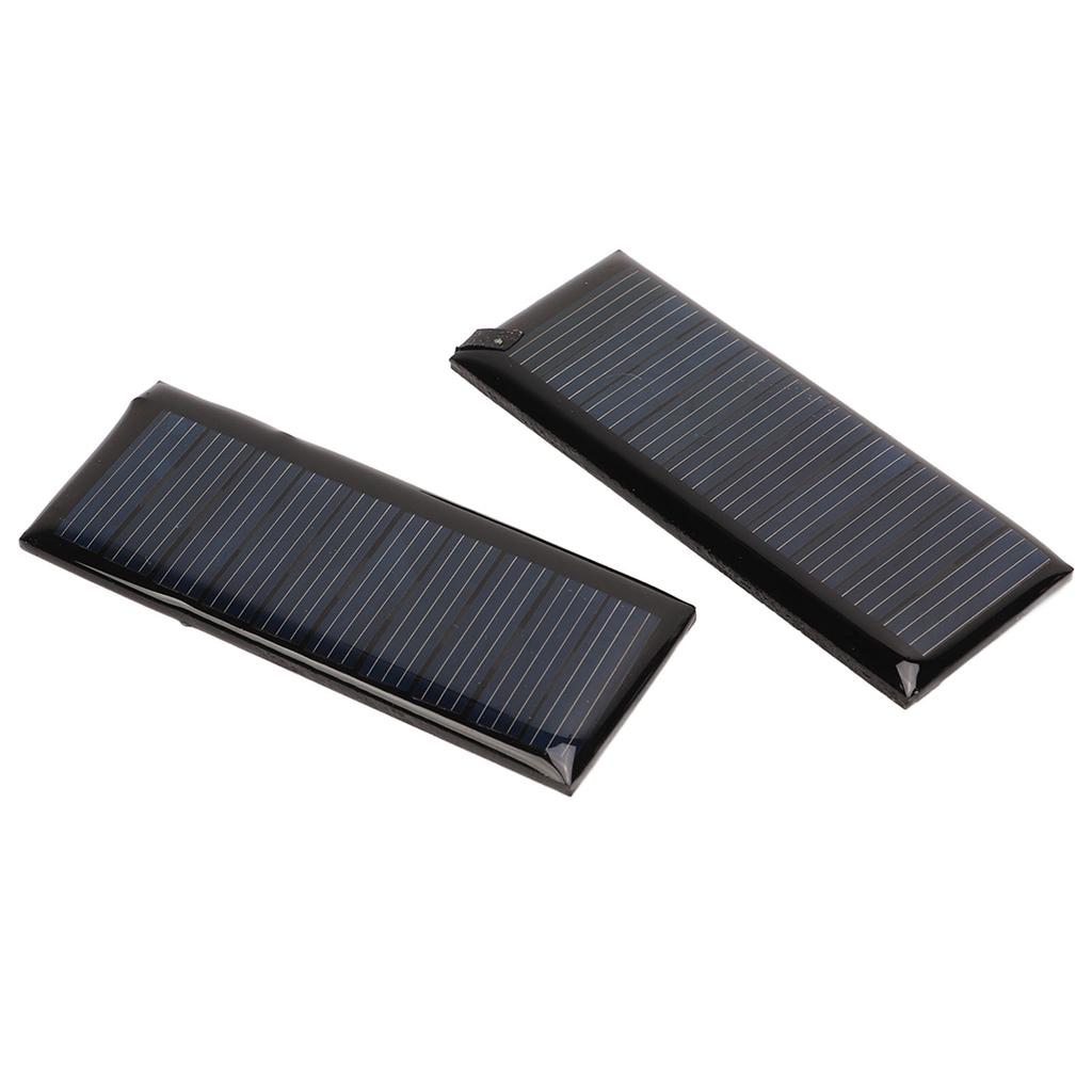 2PCS 45MA 5V Mini Solar Panels 3.7V High Conversion Rate Energy Saving Efficient Polycrystalline Solar Cells