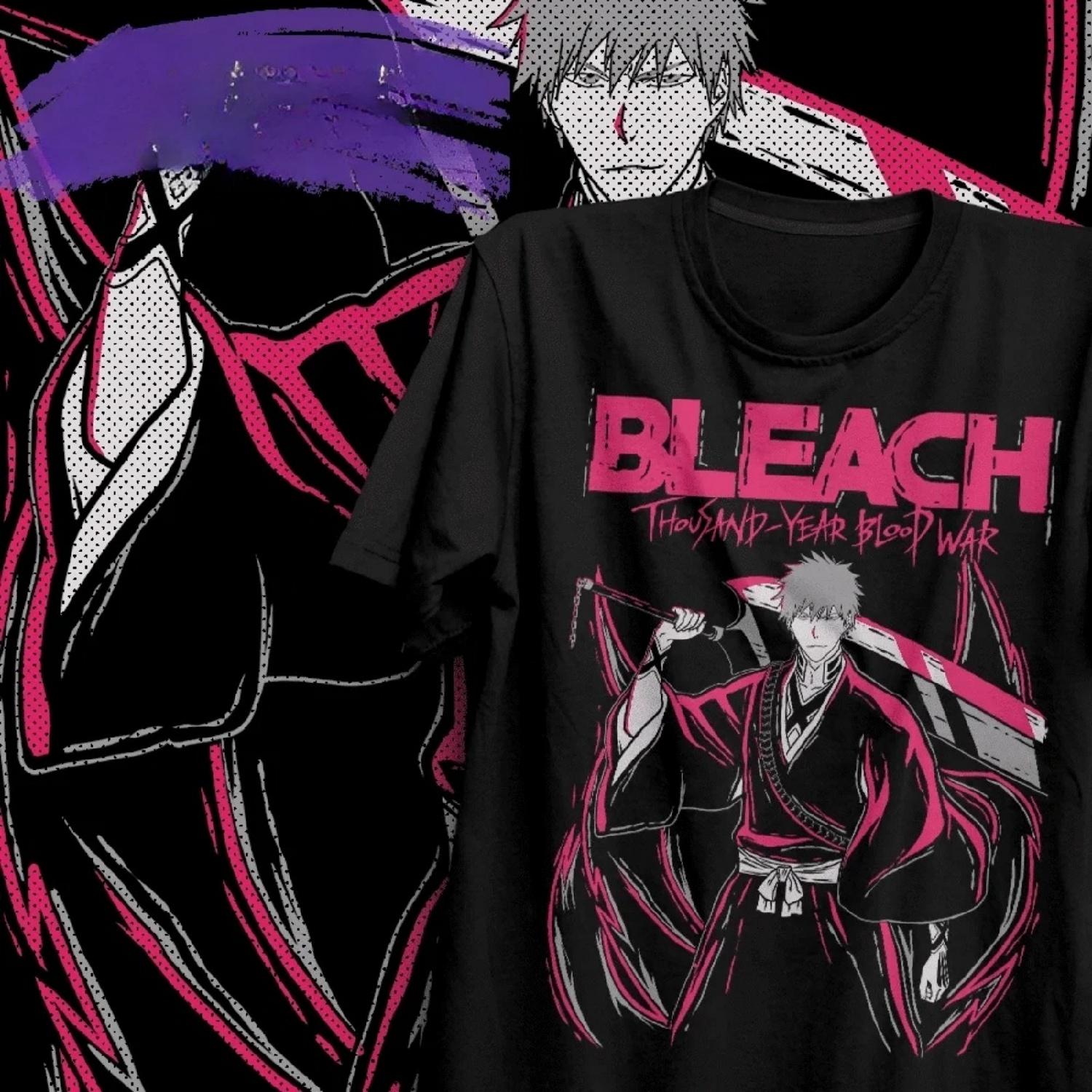 

Bleach Thousand Year Blood War – Anime T Shirt Manga Gift for Anime Lover All Size Graphic T Shirts Y2k Top Women Clothing XXXXXL різнокольоровий
