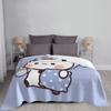 Bubu Dudu Going To Sleep Blanket Flannel All Season Panda and Bear Portable Soft Throw Blanket for Bedding Bedroom Quilt