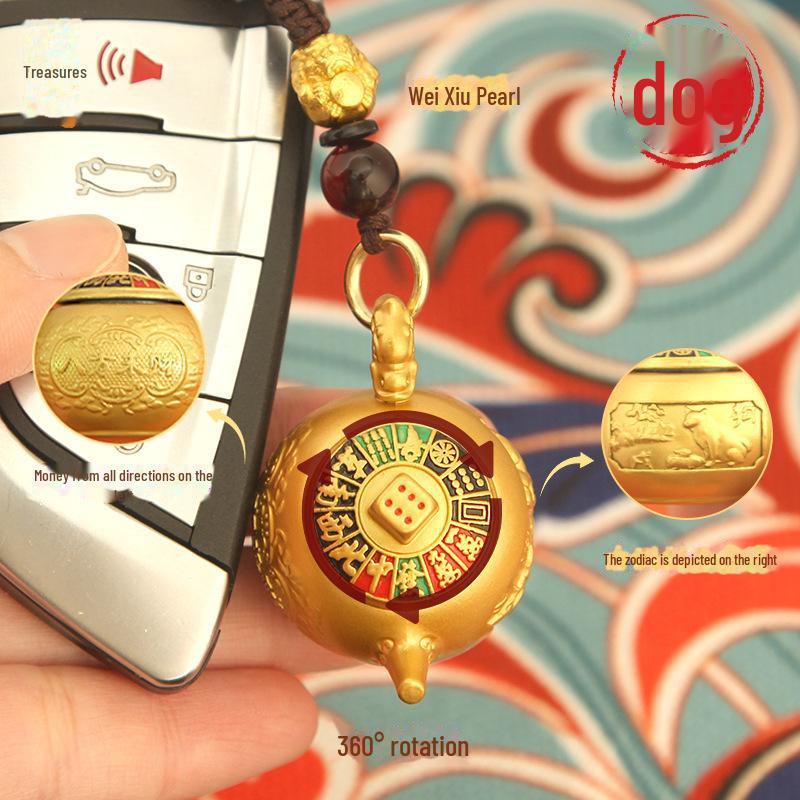 Twelve Zodiac Snake Year Mini Pot Keychain Pendant - Fortune Gift