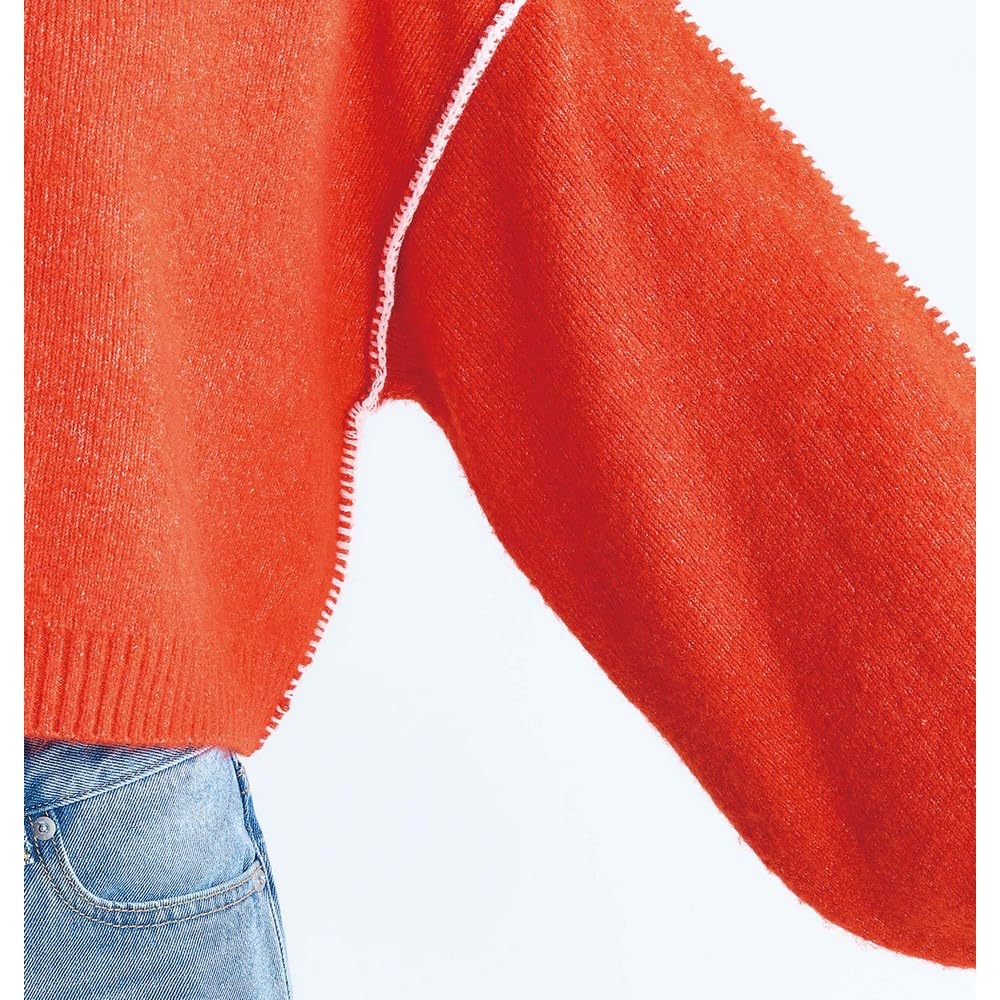 Roxy Blanket Stitch Sweater RSR244024 ORG Women's Color-Coordinated