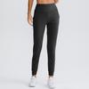 Women's Cross-border Europe Elastic Pocket Yoga Joggers: Loose, Slimming, Solid Color Fitness Pants