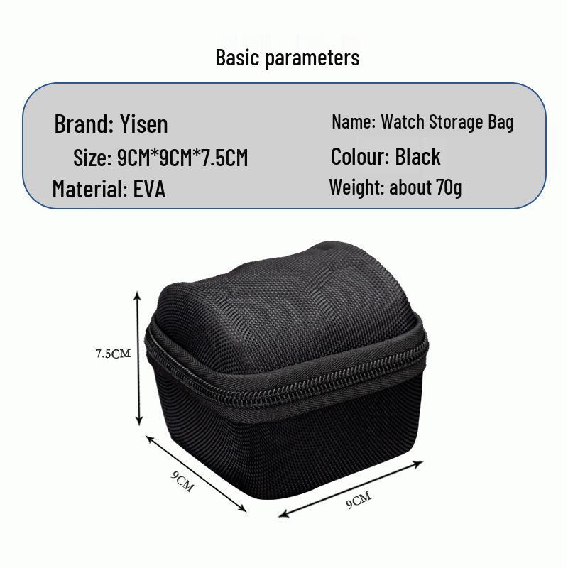 Smart Mechanical Watch EVA Hard Shell Storage Bag with Card Slot and Anti-Fall Protection