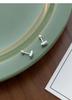 S999 Sterling Silver Smooth Bean Stud Earrings: Small, Simple, Versatile, Screw-Back, Sleep-Friendly, Ear Hole Care Jewelry.