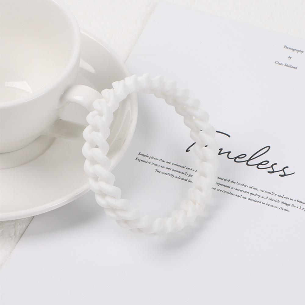 Cuff Jewelry Accessories Fashion Colorful Charm Band Rubber Bangles Silicone Bracelets